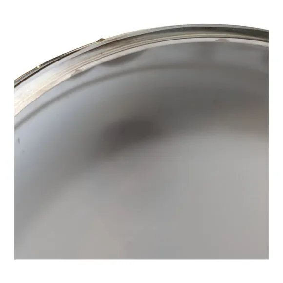 VTG Bohemian Czech Opaline Glass Bowl with Gold Motif Smoke Bowl/Candy Bowl READ - Picture 4 of 16